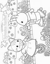 Sylvanian Coloring Critters Pages Families Calico Fun Kids Family Printable Kleurplaten Easter Color Familys Cat Print Colouring Critter Kleurplaat Board sketch template