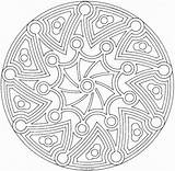 Coloring Mandala Circles Crop Mandalas Pages Print Printable 6kb sketch template