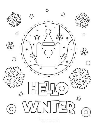 winter theme coloring pages coloring book