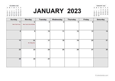 2023 printable calendar pdf free printable templates