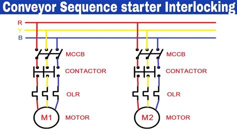 sequence starting   motors conveyor starter system yk electrical youtube
