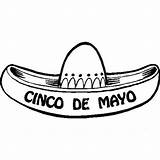Mayo Cinco Coloring Pages Sombrero Hat Mexican Mexico Drawing Colorear Para Dibujos Del Traditional Color Printable Batalla Puebla Mexicanos Con sketch template