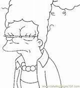 Coloring Pages Vick Michael Simpsons Template Marge Lisa Simpson Cartoons sketch template