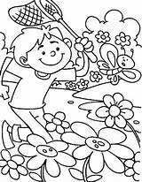 Coloring Spring Pages Time Kid Garden Butterfly Springtime Barangan Untuk Drawing Sheets Kids Color Chasing Getcolorings Dibeli Printable Getdrawings Colors sketch template