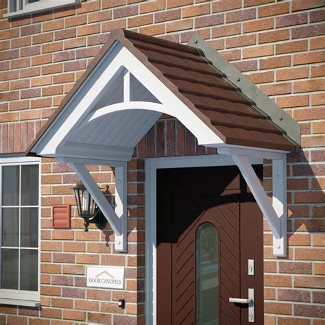 medway door canopy bowed detail dual pitch grp canopy