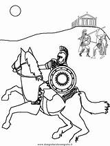 Coloring Roman Romano Cavaleiro Antica Colorare Antiga Romana Disegni Bambini Ausmalen Cavaleiros Romanos sketch template