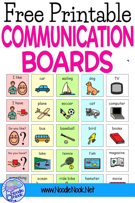 printable basic  communication board