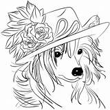 Coloring Dog Book Pages Dogs Adult Cleverpedia Books Color Colouring Doggie Styles Cute Puppies Goldendoodle Drawings Fashionable Stained Glass Hipster sketch template