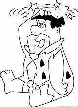 Coloring Flintstone Fred Pages Flintstones Stars Christmas Coloringpages101 Cartoon Online Template sketch template