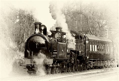 vintage steam train photograph  trevor kersley