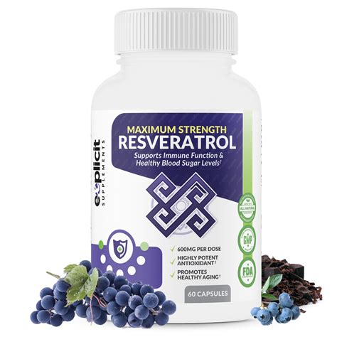 natural pure resveratrol mg  capsules