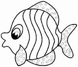 Coloring Pages Fish Printable Animal Easy Preschoolcrafts Mandala Kids Colouring sketch template