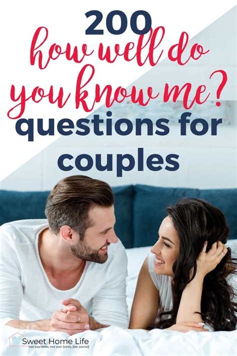 How Well Do You Know Me Questions Fun Couples Quiz