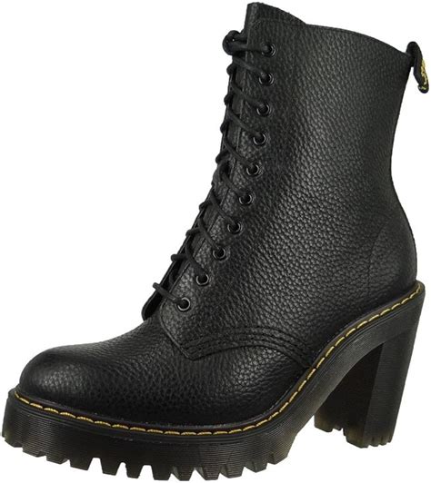 drmartens womens kendra  eyelet leather boots amazones zapatos  complementos