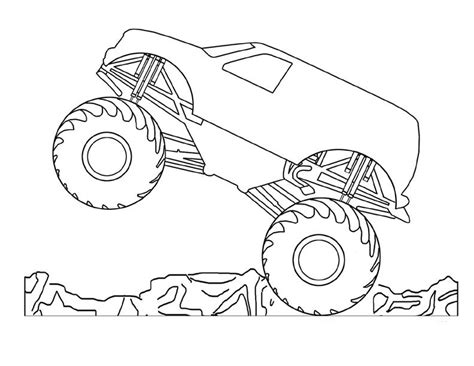 printable monster truck coloring pages  kids truck coloring