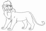 Kovu Lion sketch template