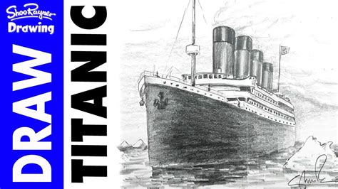 draw  titanic  pencil youtube