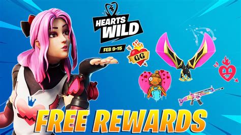 new valentine hearts wild event free rewards fortnite battle royale