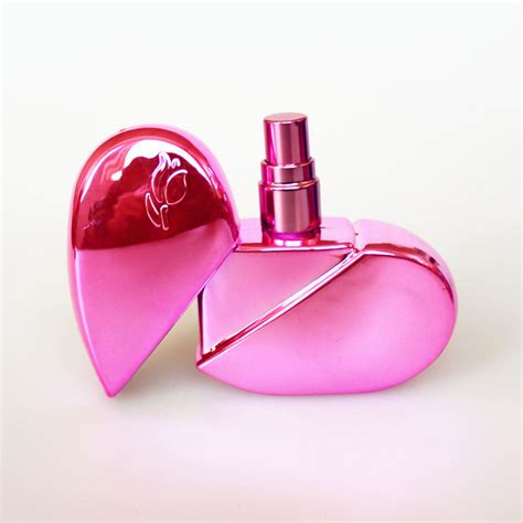 shop  ml heart shaped glass perfume bottles  spray refillable
