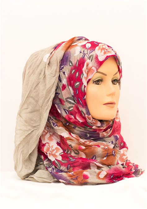 floral crinkle hijab hijabbella hijabs hijab pins scarves