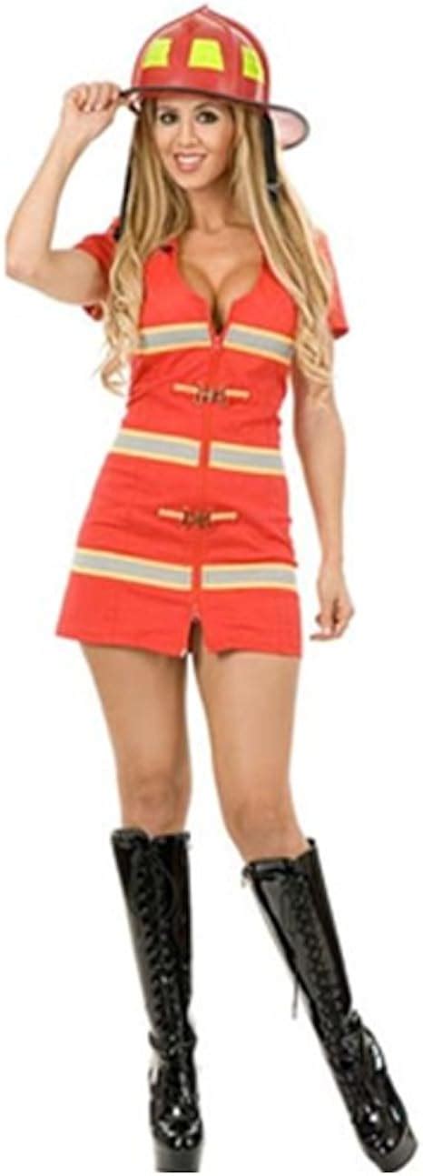 Ggtboutique Ladies Sexy Firewoman Firefighter Fireman Uniform Adult