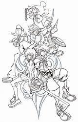 Coloring Pages Heart Kingdom Hearts Adult sketch template