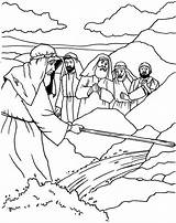 Moses Striking Exodus Produce sketch template
