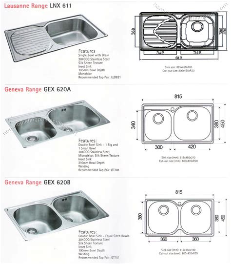 kitchen sink sizes philippines wow blog