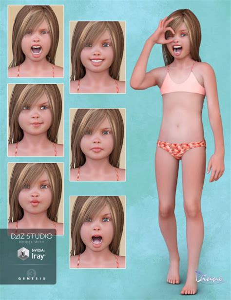 Adorbs Expressions For Skyler And Genesis 3 Female S 3d