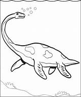 Plesiosaur sketch template