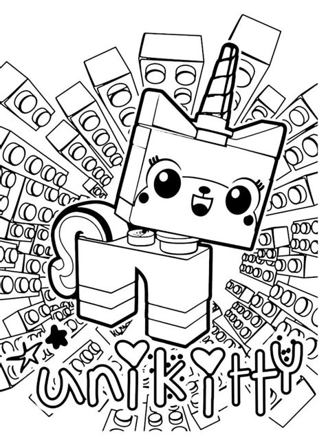 unikitty printable coloring pages lego  coloring pages lego