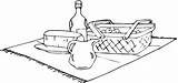 Picnic Coloring Pages Supercoloring sketch template