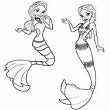 Barbie Coloring Pages Mermaid Printable Girl Swimming Tale Surfer Surfing Drawing Pool Merliah Girls Mermaids Color Pdf Getcolorings Sea Getdrawings sketch template