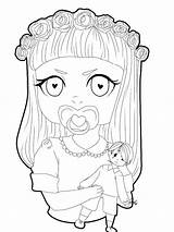 Melanie Martinez Coloring Pages Cry Baby Book Drawing Template Getdrawings Cartoon sketch template