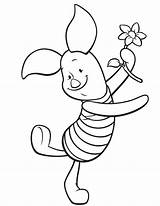 Pooh Piglet Winnie Coloring Pages Popular Pig sketch template