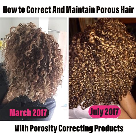 correct  maintain porous hair  porosity correcting