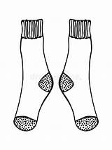 Chaussettes Noire Blanche Griffonnage Socken Malbuch Seiten sketch template