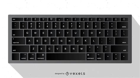 vector black keyboard vector