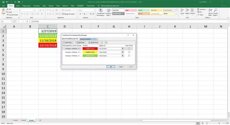 custom conditional formatting rules    excel