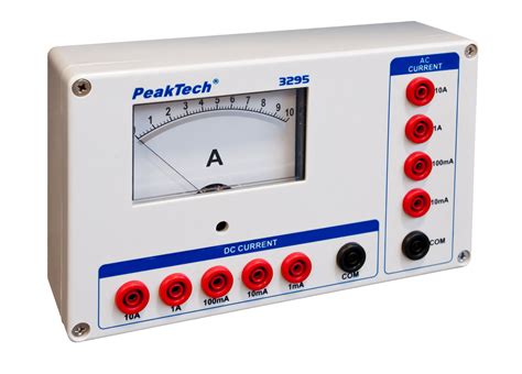 peaktech p  analog amperemeter  ma  acdc