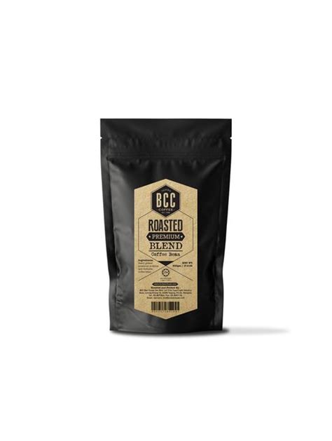 bcc roasted premium blend coffee bean gm   sachet bcc white coffee   pack