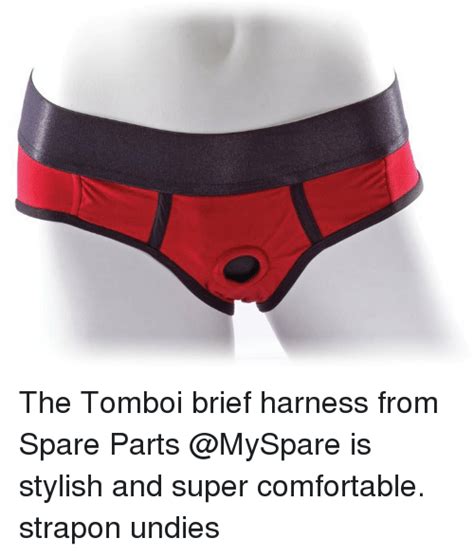 the tomboi brief harness from spare parts is stylish and super comfortable strapon undies