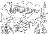 Pachycephalosaurus Coloring Pages Dinosaurs Jurassic Drawing Printable Supercoloring Categories sketch template