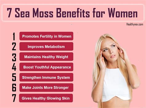 sea moss benefits  women healthy weight skin strong hair