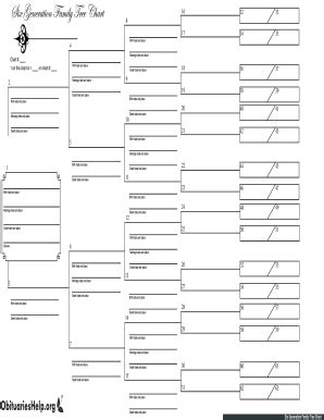printable genealogy chart template forms fillable samples