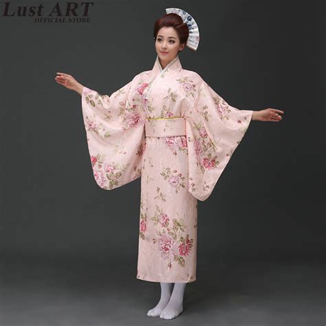 women new floral japanese kimono traditional ladies elegant traditional