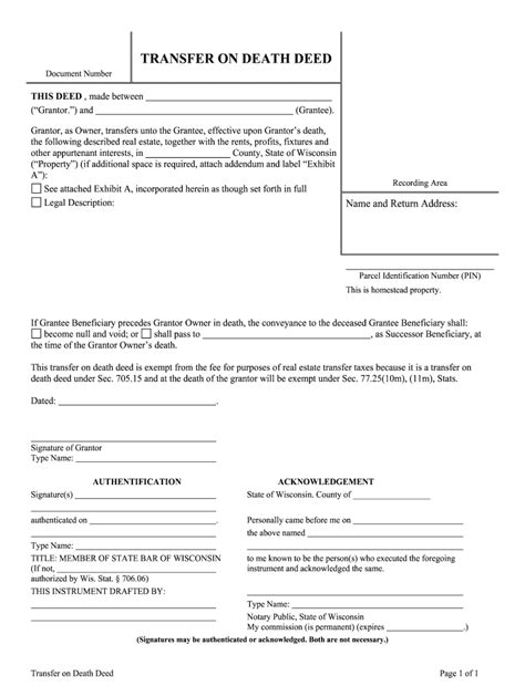 wisconsin transfer deed form fill   sign printable  template