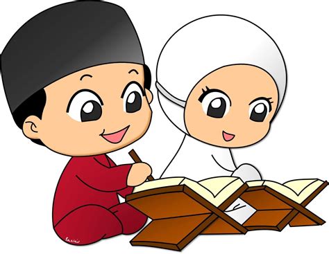 gambar background kartun islami dakwah islami