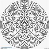 Coloring Pages Geometric Islamic Patterns Designs Cool Symmetrical Hard Awesome Printable Color Kids Drawing Pokemon Pattern Geometry Mandala Elementary Print sketch template