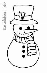 Schneemann Malvorlage Weihnachten Basteln Kindern Bastelideen Snowman Weihnachtsmotiv Bastelvorlagen sketch template